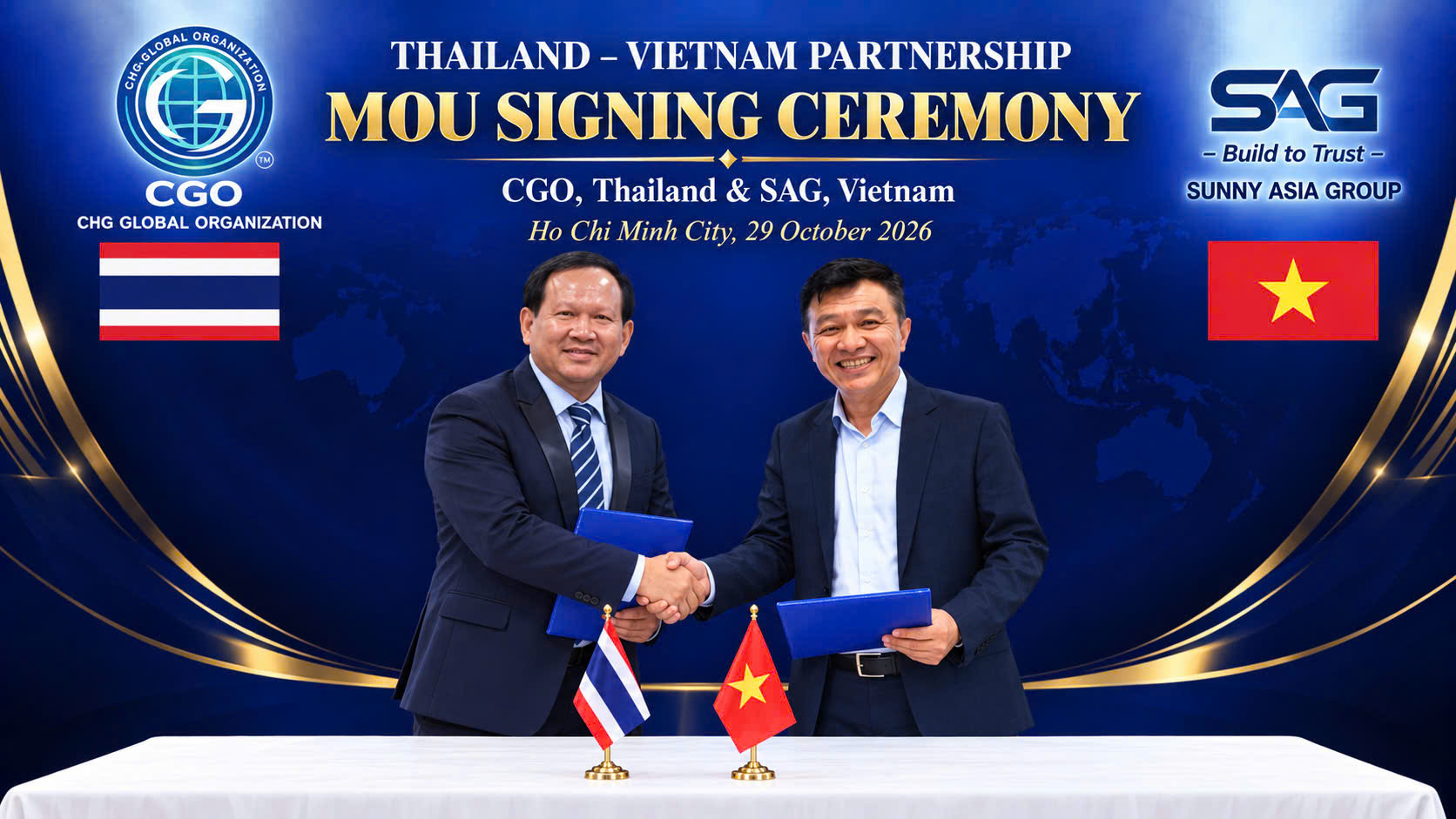 Sunny Asia Group ký kết hợp tác với CGO, mở rộng kết nối thương mại và đầu tư Việt Nam – Thái Lan